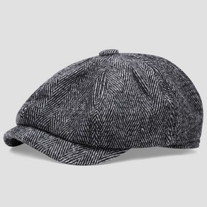 베레모 헌팅캡 팔각모 플랫캡 울 레트로 힙합 남성용 프리사이즈 Flat Cap Wool Vintage Octagonal Hat Peaky blindes