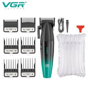 VGR 남성용 무선 헤어 전문 커팅 전기 이발 V-003 9000 Rpm, 3) 상자가없는 V-003