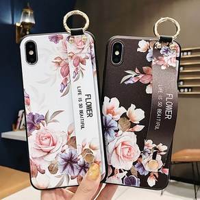 신서엔코 갤럭시S20시리즈 케이스 Galaxy Phone Case SCS-1547 블라썸 일러스트 핸드 스트랩 케이스