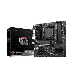 MSI B550M PRO-VDH AMD Ryzen 50004000G3000 Socket AM4 DDR4 PCIe4.0 Mico-ATX MB6468 시리즈