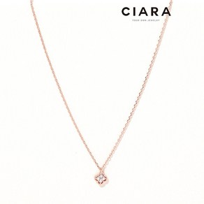 CIARA 14K Riomaggiore 클로버셰입 플라워 목걸이 (GoldPlated)