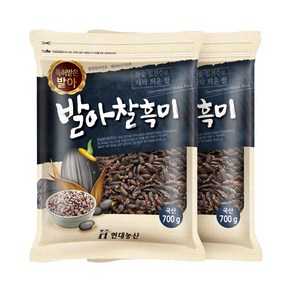 현대농산 국산 발아찰흑미 1.4kg (700gx2봉), 2개