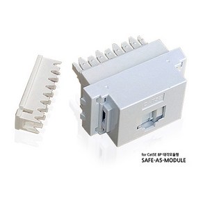 세이프네트워크 SAFE-A5-MODULE 키스톤 잭 (CAT.5E 대각형), 1개, 43mm