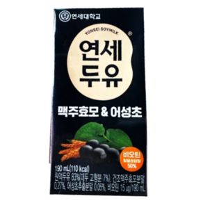 연세두유 맥주효모 앤 어성초, 190ml, 96개