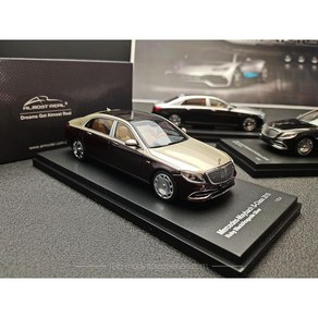 Almost Real 1/43 마이바흐 S650 2019 다이캐스트 자동차 피규어, 실버 바이컬러, 1개