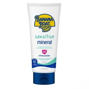 Banana Boat Sensitive 100% Mineal Sunsceen Lotion SPF 50 Adult Sensitive Skin Sunsceen 6 fl oz -, 6fl. oz