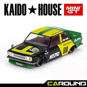 KaidoHouse x 미니지티(KHMG131) 1:64 닷선 Steet 510 레이싱 V2 - 블랙/옐로우/그린