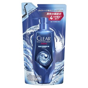 CLEAR(클리어) 블루에너지 4x 스칼프 샴푸 리필용 280g, 4개