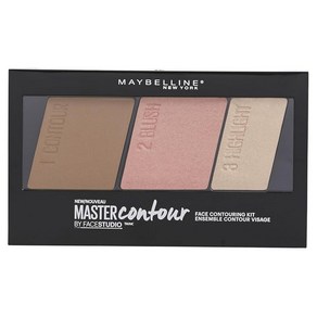 Maybelline Facestudio 마스터 컨투어 페이스 컨투어링 키트 라이트에서 미디엄 1개입, 1개