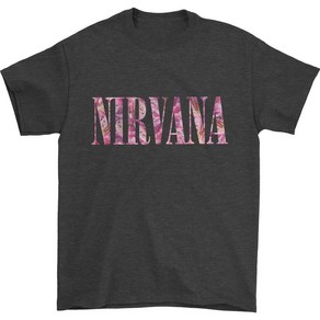 ROCKPANDA Nirvana Floral Logo 반팔티