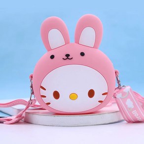방수 실리콘 크로스백 학생크로스 파우치 쿠로미 시나몬 롤크로스백