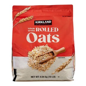 커클랜드 홀그레인 롤드 오츠 Kikland Signatue Whole Gain Rolled Oats 10 lbs, 1개, 4.54kg