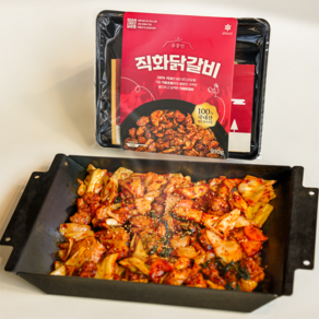 류몽민 직화 닭다리살 닭갈비 밀키트 2인 기본 세트, 1세트, 1kg