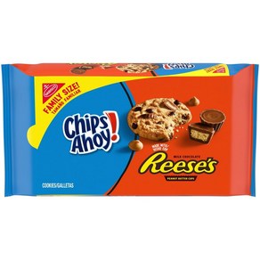 CHIPS AHOY! Reese’s Peanut Butte Cup Chocolate Ch CHIPS AHOY! Reese's Peanut Butte Cup 초콜릿 칩 쿠키 패, 1개, 403g