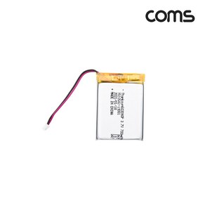 UB916 603040 충전지 배터리 리튬폴리머 3.7V 700mAh, 1개, 1개입