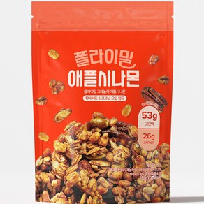 플라이밀 저당 수제 그래놀라 애플시나몬, 250g, 2개