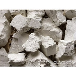 Uclays Kaolin Edible Clay Chunks (lump) Natual fo Ea Uclays 카올린 식용 점토 덩어리(덩어리) 식용 천연(식품) 8온스(210g, White, 1개