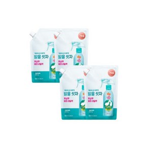 944011 온더바디 (대용량 리필) 코튼풋 발을씻자 풋샴푸 자몽향 리필 500ml 4개