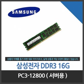 삼성전자 삼성전자(정품) DDR3 16G PC3-12800R 1600MHZ ECC REG 서버용 DIMM ~SS153, 1개