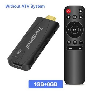 TV스틱 스마트플레이어 TV 앱 포함 스틱 안드로이드 12 ATV 4K 3D 박스 24G 및 5G 음성 어시스턴트 제어 미디어 플레이어 리시버 셋톱 신제품, 1) 1GB 8GB