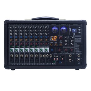 KANALS(카날스) BKM-800 파워드 믹서 (블루투스 USB) / 4옴 400W x 2CH / 16채널 이펙터 / 각채널 EQ별도