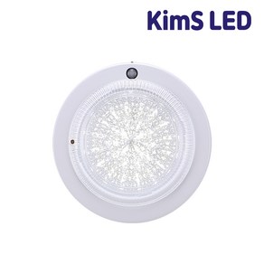 킴스LED 원형 센서등 15w, 주광색, 1개