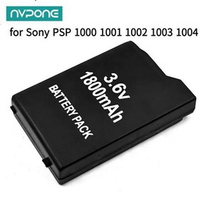 소니호환 PSP용 교체 배터리 팩 PSP 1000 1001 1002 1003 1004 3 6V 1800mAh 1, 2pcs, 2개