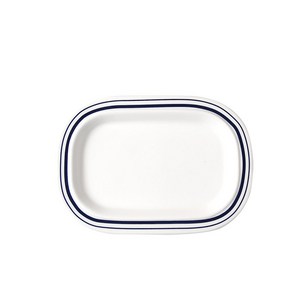 [시라쿠스] 메이플 피클접시20cm 1p(색상선택) /라운드형사각접시/사각접시/개인접시, 라인블루, 1개