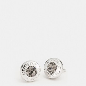 코치 오픈 서클 스톤 스터드 귀걸이 F54516 SLV Open Circle Stone Stud Earrings