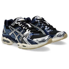 아식스 ASICS 젤 님버스 9 남녀 공용 스니커즈 운동화 블랙 퓨어실버 1201A424.006