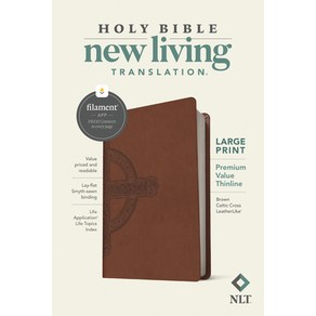 NLT Lage Pint Value Thinline Bible Filament Enabled Edition (Leathelike Bown Celtic C... Imitation Leathe, Tyndale House Publishes, English, 9781496458087