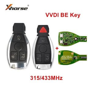 VVDI BE Key Po 개선 버전 메르세데스 벤츠 스마트 키 쉘 34 버튼 로고 포함 MB BGA 토큰 교환 가능 315 MHz 433MHz, 4.1pcs  4B shell