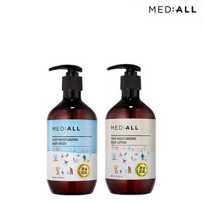 [KT알파쇼핑]메디올 딥 모이스처라이징 바디워시 480ml + 바디로션 480ml