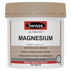 [호주직송] 스위스 마그네슘 Swisse Ultiboost Magnesium 200 Tablets, 1개, 200정