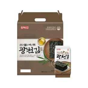 삼육김 광천김 5호 선물세트 식탁김 15g 15봉 8세트, 120개