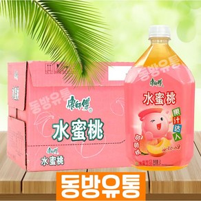 길상무역 중국음료 캉스푸 복숭아 음료 1000ml 12개, 1L