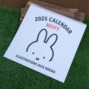 미피 MIFFY 2025년 벽걸이 캐릭터 달력 캘린더 연말선물 다꾸 회사 사무용 벽꾸미기