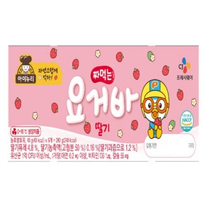 CJ제일제당 아이누리 짜먹는 요거바 딸기 40g x 6입