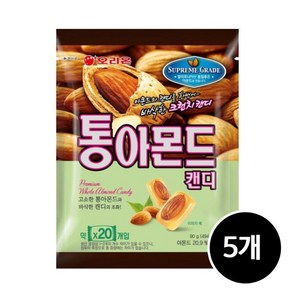 오리온 통아몬드 캔디 90g x 5개