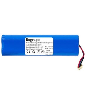 Yeedi S11-LI-144-2600 리튬 이온 로봇 진공 청소기 배터리 팩 3400mAh 신제품, [01] 2800mAH, 1개, 1개입