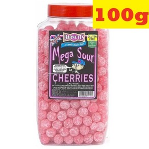 100g 바넷츠 메가 사워 체리 세상에서 가장 신사탕 Banetts Mega Sou Cheies, 1개