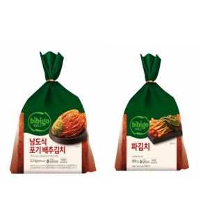 비비고 남도식 포기배추김치 3.3kg+파김치 800g 세트, 1세트, 4.1kg