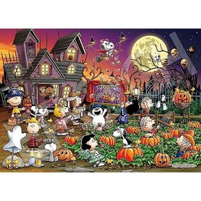 EPOCH 에폭사 500피스 직소퍼즐 PEANUTS 스누피 할로윈 나이트 (38 × 53cm) 06 - 704s 접착제 포함 점수권, 1피스, 1개