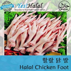 Yes!Global Halal Chicken Foot/Feet 할랄 닭고기 닭발 (700g), 1팩