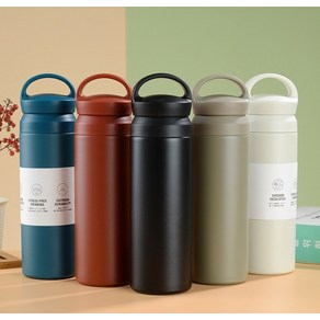 스텐 텀블러 500ml 보온보냉, 05D텀블러500-카키, 1개