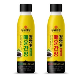 몽고 청양초 매운간장 2종 선물세트 330g 2개