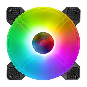 COOLMOON Yuhuan 140mm 쿨링팬 음소거 RGB 6핀 조명 조용한 데스크톱 컴퓨터 액세서리, [02] 1 140mm fan, [01] A-RGB, [01] WHITE, 0 geen