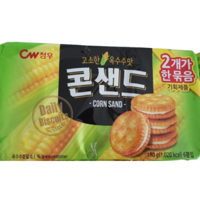 청우식품 콘샌드, 180g, 10개