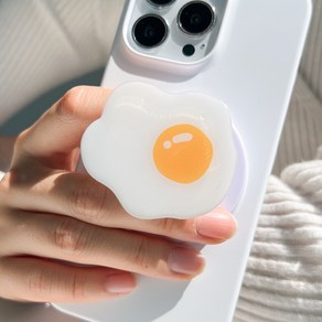 무브닝 계란후라이 음식 맥세이프 스마트톡, 일반 스마트톡, 1개