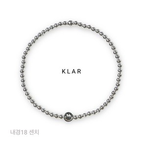 클라(KLAR) 실버(92.5)볼 스마일(소) 팔찌 (3미리)